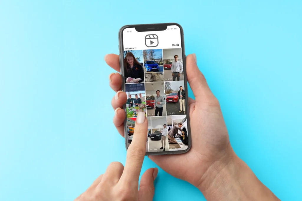Overzicht van Reels-content voor Vallei Auto Groep, bedoeld voor promotie op social media.